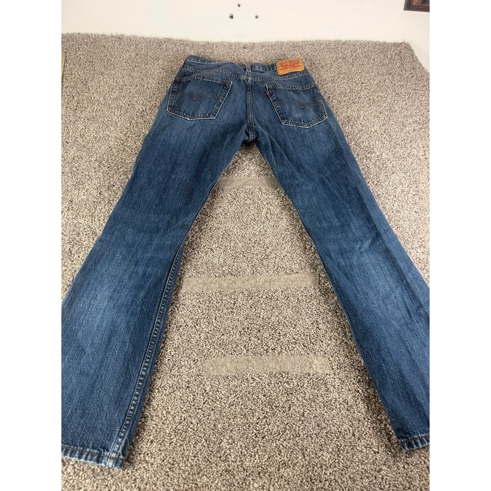 Levi's 527 Denim Jeans Men's Blue Bootcut Fit Casual Pockets Zip-Fly - W31xL32